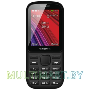 Мобильный телефон TeXet TM-208 (черный/красный)